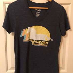 Wrangle navy Tee
